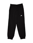 ADIDAS Boys Tracksuit Trousers Joggers 7-8 Years Navy Blue Polyester AR57