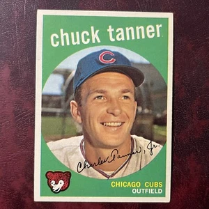 1959 Topps Set CHUCK TANNER white back #234 CHICAGO CUBS - NR-MINT *HIGH GRADE* - Picture 1 of 2