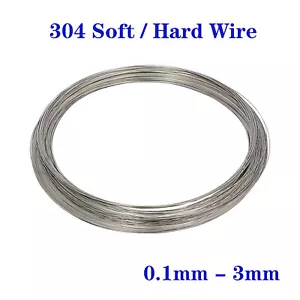 Edelstahldraht 0,1 bis 3mm Bindedraht V2A Rostfrei Hart/Weicher - Bild 1 von 6