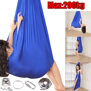 Kids Sensory Swing Therapy Autism Swing Hammock Hanging Chair Indoor Outdoor AU - Picture 1 of 15