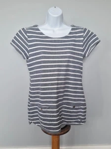 Mantaray Striped Cotton Short Sleeve Tunic Size 12 FREE POST - Picture 1 of 5