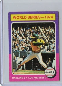 1975 Topps WS1 Reggie Jackson Oakland Athletics #461 MINI 🚀😳💥 VGEX+ - Picture 1 of 2