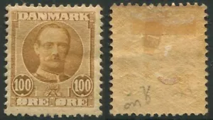 Denmark Year 1907 100 ORE Light Brown - Picture 1 of 1