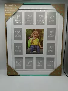 School Days Picture Frame 1-12 Grade (1) 5"X 7"(12) 2.5" X 3.5"( New)*** - Picture 1 of 7