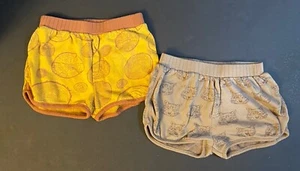 2 PAIRS Kate Quinn 7T Vintage Shorts - Wolf and Tree Rings Natural Organic - Picture 1 of 2
