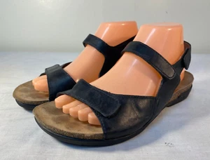 Sandalias Dansko Ronda para mujer de cuero negro con correa al tobillo cómodas EU 38 (US 7,5-8) - Imagen 1 de 7