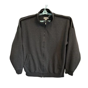 Norm Thompson Escape From The Ordinary Gray Sweat Zip Jacket SZ L Grandpacore - Picture 1 of 11