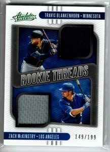 2021 Absolute Duals Green #5 Travis Blankenhorn/Zach McKinstry /199 (ref 201821) - Picture 1 of 1