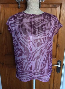 Ladies Top Purple Mix Silver Glitter by NEXT Size 8 NWT - Picture 1 of 5