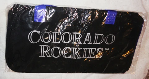 VINTAGE 90s COLORADO ROCKIES Team OFFICIAL 21" DUFFEL BAG Travel Sports Gym~NEW Cover
