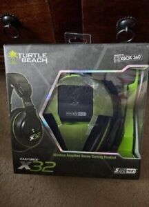 Turtle Beach Ear Force X32 Black/Green Headband Headsets for Microsoft Xbox 360