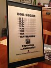 BIG 11X17 FRAMED BOB SEGER "BEAUTIFUL LOSER" / "KATMANDU" LP ALBUM 45 SINGLE AD