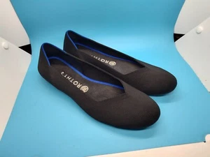 Rothy's The Flat Slip-On Classic Shoes Knit Ballet Black Women's Size 10.5 - Picture 1 of 16