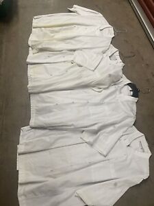 (stained) Chef Works Volnay Coat White Size Large
