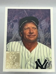 1996 Topps Mickey Mantle 1931-1995 Commemorative Insert Card #7 NY Yankees Gold - Picture 1 of 4