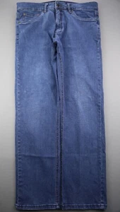 Pantalones de mezclilla para hombre Urban Star rectos elásticos lavado medio 5 bolsillos talla 36x30 - Imagen 1 de 7