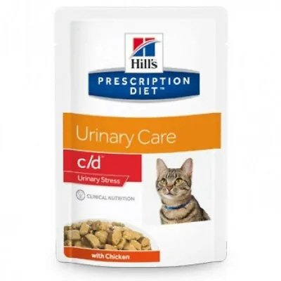 HILL S Prescription Diet C / D Urinary Stress Chicken - Canned Cat Food 12 X 85g • 34.09€