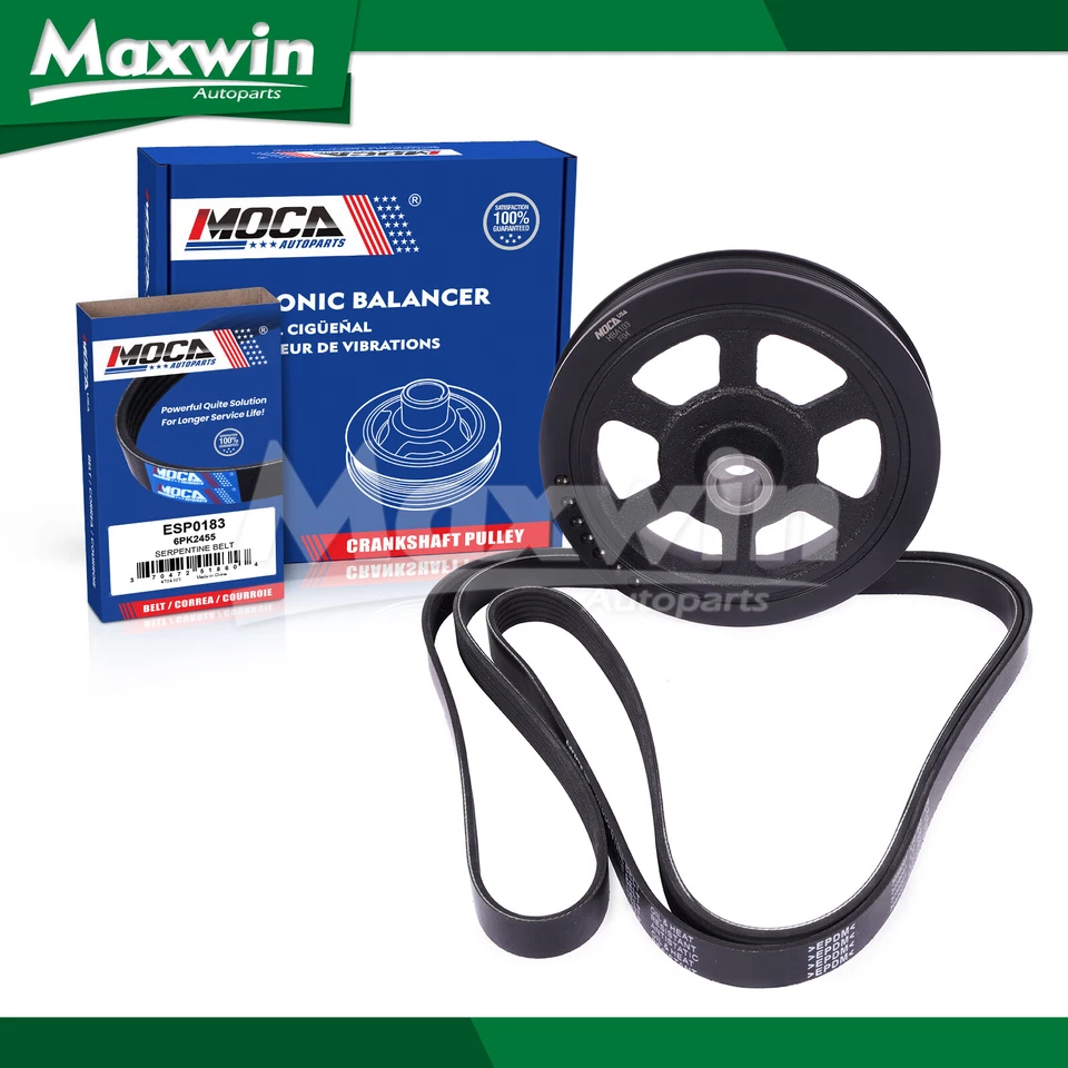 Harmonic Balancer Serpentine Belt Fit Chrysler Dodge Caravan Plymouth Voyager - Изображение 1 из 4
