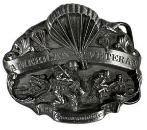 VTG Siskiyou Buckle Co. (1987) American Veteran Commemorative 3x2.5” ? Of 2.5K - Picture 1 of 2