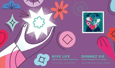 ORGAN and TISSUE DONATION * FDC Canada 2022 Foto 1 de 2