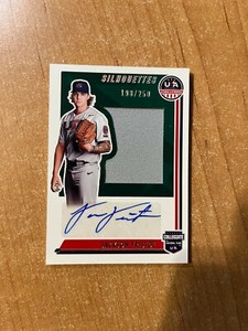 2022 Panini Stars & Stripes - Jackson Fristoe Silhouettes Jersey Relic Auto /250