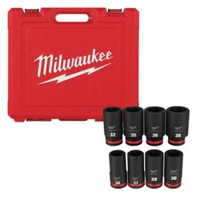 Milwaukee 49-66-7020 SHOCKWAVE Impact Duty 3/4" Metric 6 Point Socket Set - 8PC - Picture 1 of 11