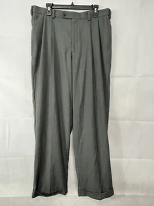 Men's Perry Ellis Portfolio Premium Flex Twill Dress Pant Size 36x32 Gray E2 - Picture 1 of 11