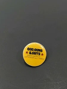 God Guts And Guns Let's Keep All Tre Spilla da bavero - Foto 1 di 2