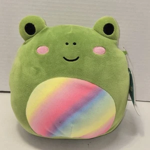 Squishmallow 7,5" DOX der REGENBOGEN-BAUCHFROSCH Kellytoy mit Etikett - Bild 1 von 3
