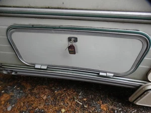 Wohnwagen Nassspind Tür, Alu, mit Zarge - Bild 1 von 7