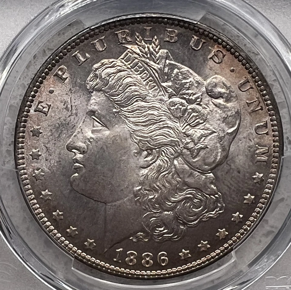 1886 Morgan Dollar PCGS MS66 Beautiful Gem - 25220 - Image 1 of 3