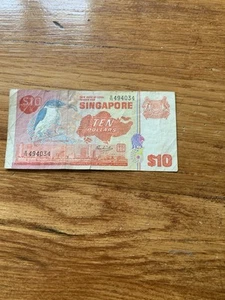 🇸🇬 Singapore $10 Dollars  - Picture 1 of 2