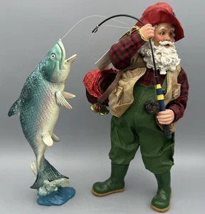 Possible Dreams Clothtique Angeln Weihnachtsmann "Er wäre fast weggekommen" - Bild 1 von 14