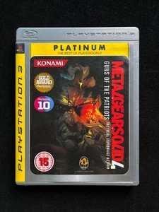 Metal Gear Solid 4 - Guns Of The Patriots Platinum (PS3) Tested Working - Picture 1 of 3