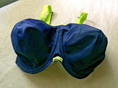 Elomi Energise 38M Navy  High Impact Full Cup Coverage  Sports Bra  #8041 NWOT - Image 1 of 4