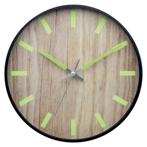 Design Wanduhr 30 cm Schwarz Große Zahlen & Leuchtzeiger moderne Wanduhr - Picture 1 of 1