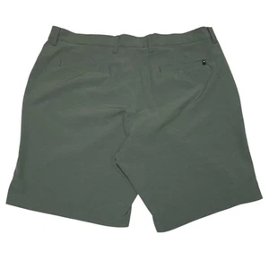 Callaway Golf Mens Micro Striped Flat Front Walking Shorts Sz 38 Duck Green VGUC - Picture 1 of 11