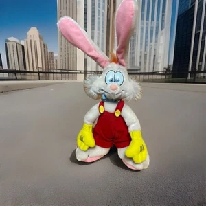 Vintage Stand-up Roger Rabbit Plush Disney Tag 1987 Who Framed Roger Rabbit - Picture 1 of 11