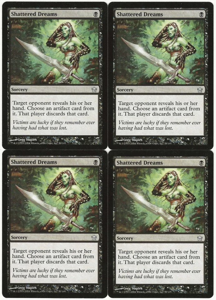 MTG Shattered Dreams x4 Fifth Dawn Uncommon LP Playset - Image 1 of 1