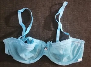 Chantelle Intimates Parisian Underwire Demi Bra 1475  32C Baby Blue - Picture 1 of 4