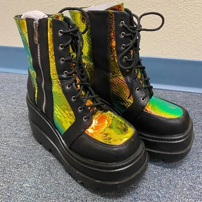 ПРЕДВАРИТЕЛЬНО ЛЮБИМЫЙ - радиоактивный платформе ботинки SH066 продажи милый рейв - Изображение 1 из 4