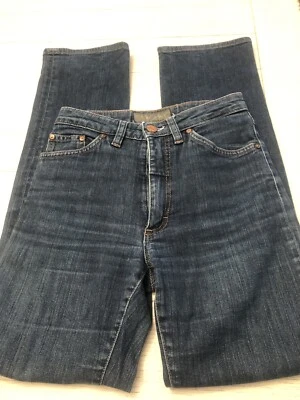 Pantalones de mezclilla Acne Studio para mujer 26 entrepierna 32 azul ajustados rectos tiro medio limpio Foto 1 de 4