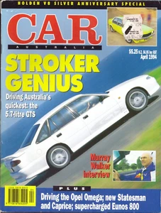 Car Australia April 1994 BMW M3 316i HSV GTS Mitsubishi Magna Eunos 800 Caprice - Picture 1 of 1
