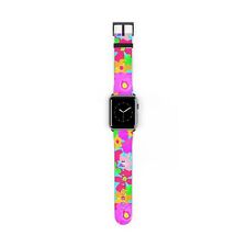  Floral 60s Watch Band for Apple Watch 1, 2, 3, 4, 5, 6, 7, 8, 9 Ultra ,SE  