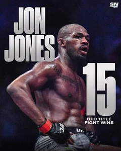 Jon Jones 15 UFC Título Gana Collage UFC Lucha 8x10 Fotografía en Color - Imagen 1 de 1