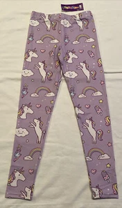 Girls Purple Unicorn Leggings size Medium 10-12 New - Picture 1 of 4