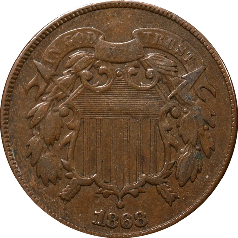 1868 Two (2) Cent Piece Great Deals From The Executive Coin Company Cover