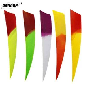200Pcs 4Inch Color Gradation Shield Archery Arrow Feathers Fletchings RW LW - Picture 1 of 17