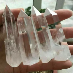 6-7cm Clear Quartz Crystal Point Natural Wand Reiki Healing Energy Gift - Picture 1 of 10