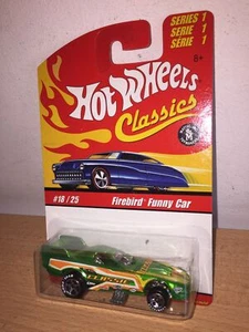 Mattel Hot Wheels Classics FIREBIRD FUNNY CAR #18/25 Vers. 1 MOC, 2005 Euro Card - Foto 1 di 2